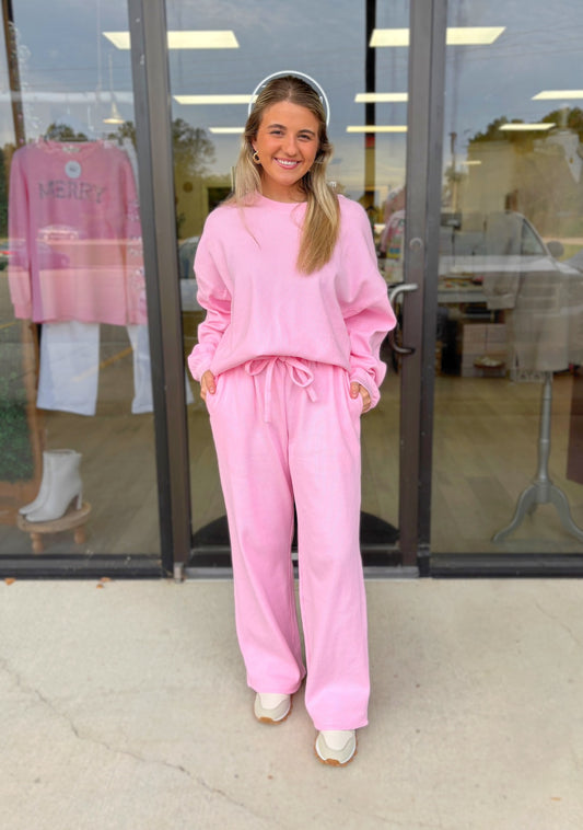 LULU MAC Waffle Pants Set