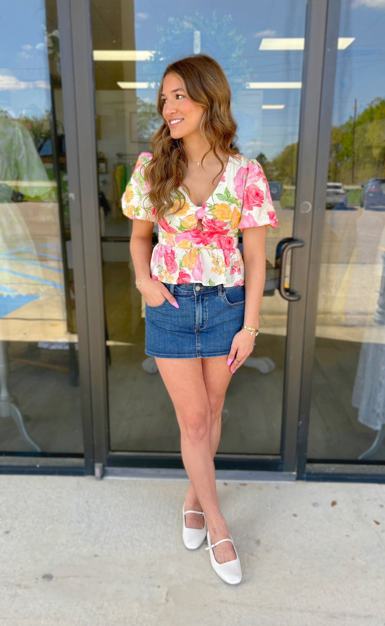 Elettra Eyelet Blouse