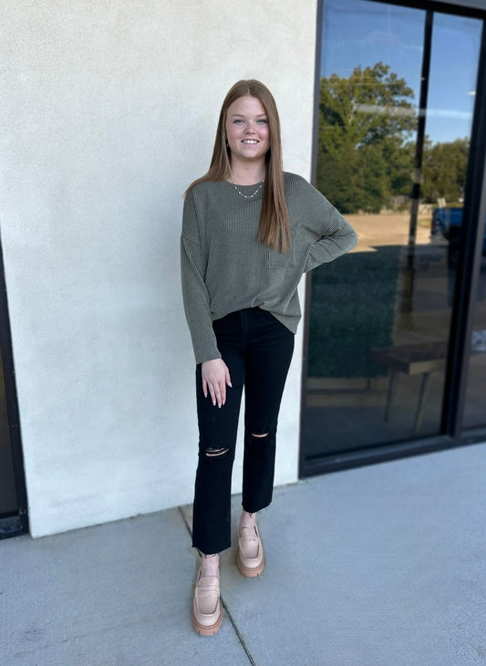 Olive Fall Top