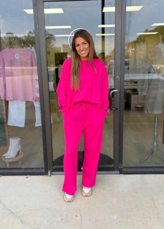 LULU MAC Waffle Pants Set