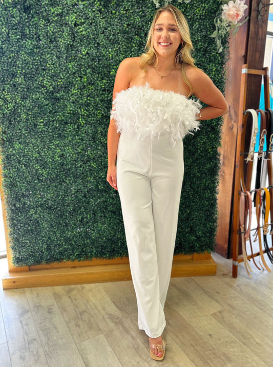 Purely Feathers Jumpsuit