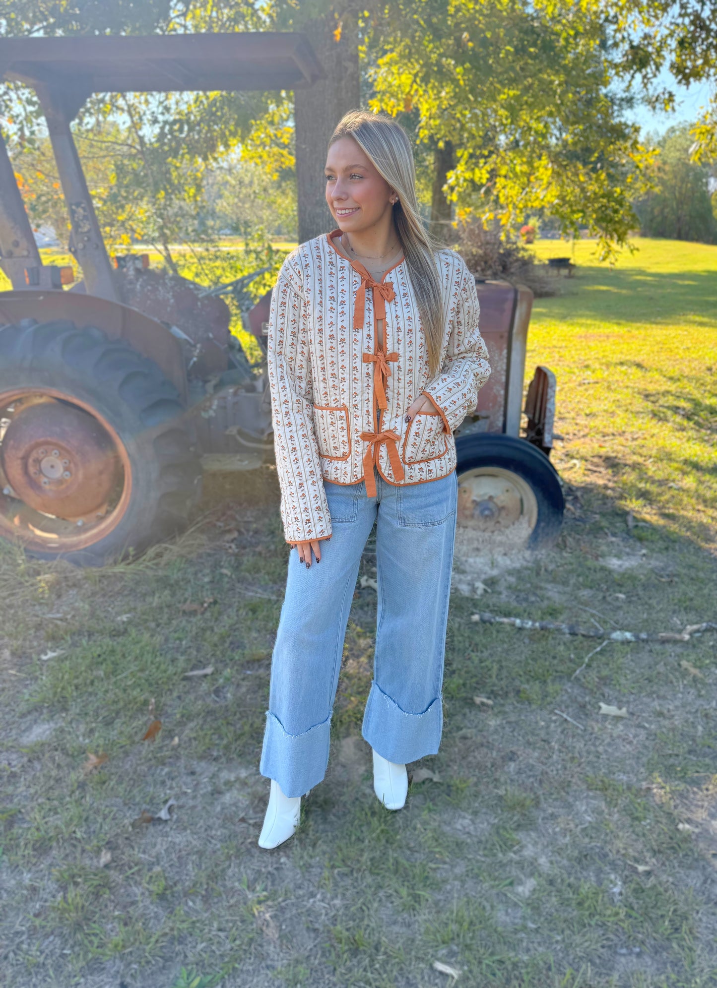 Perfectly Persimmon Puffer Jacket