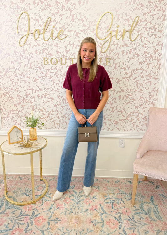 Addison Pointelle Top