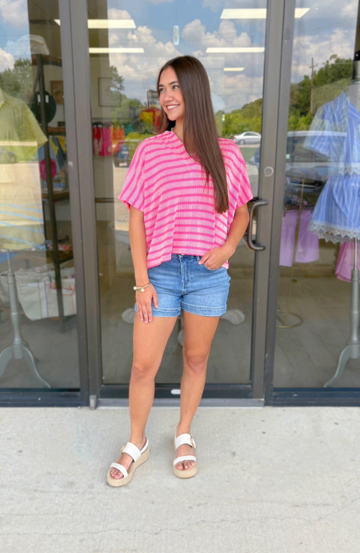 Medium - Olivia Striped Top