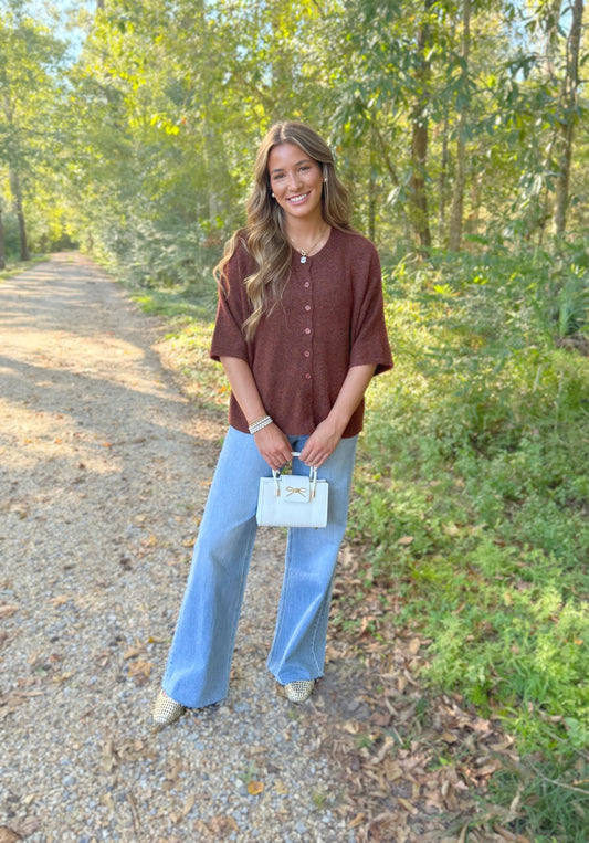 Surreal Short Sleeve Sweater