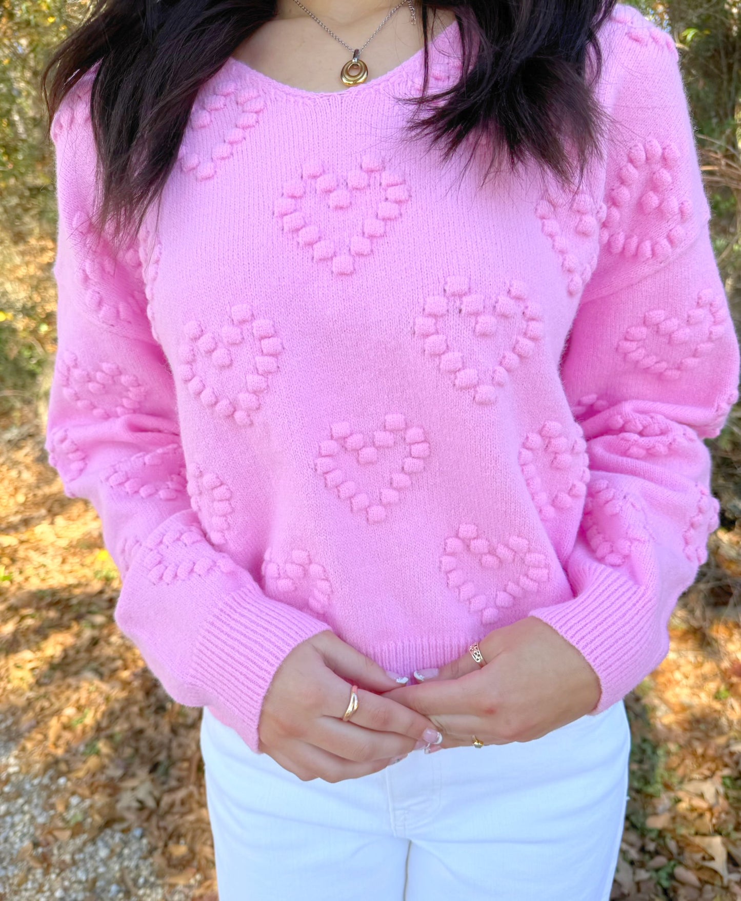 Hearts of Pom Sweater