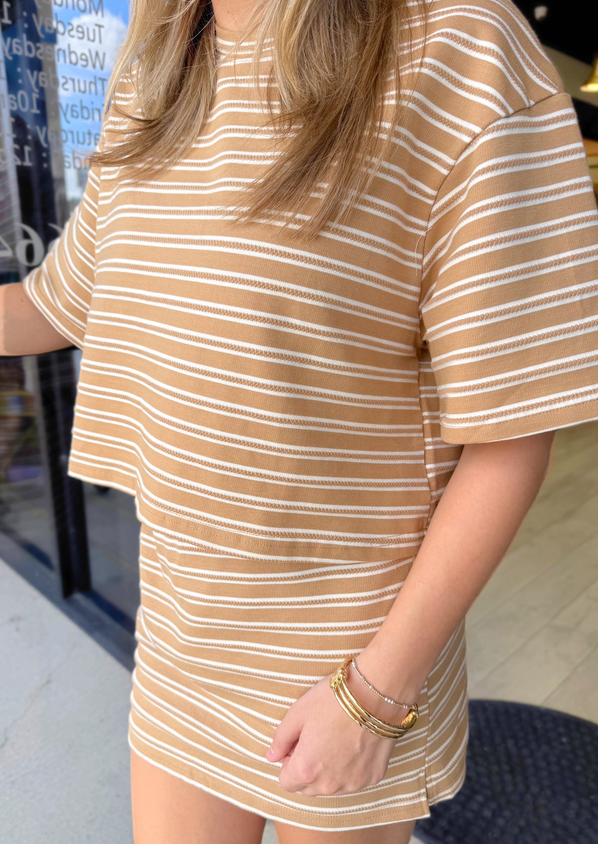 Solene Striped Set