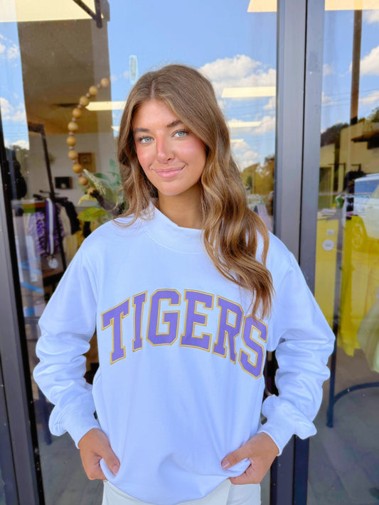 Tigers Mock Neck Sweater