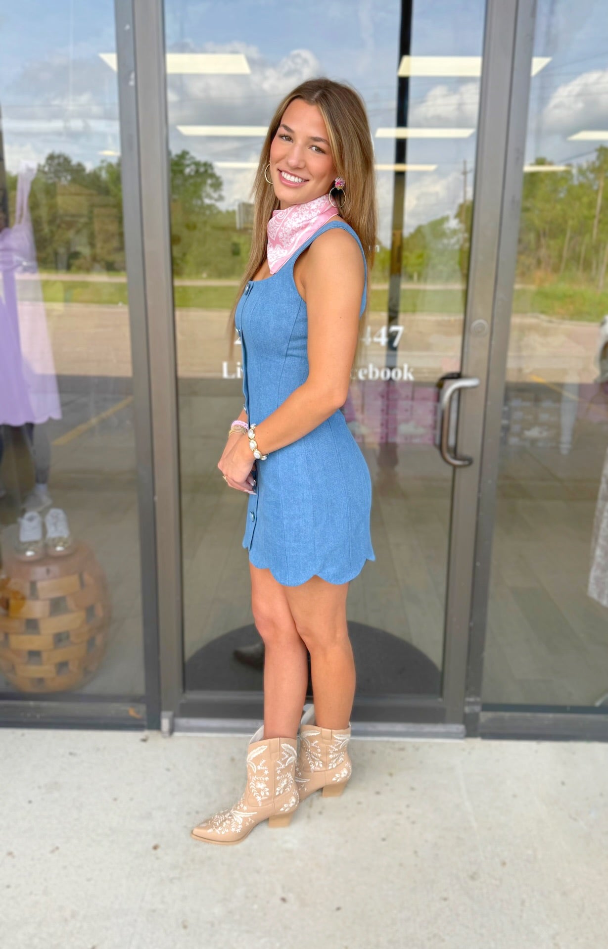 Medium - Sarah Kate Denim Dress
