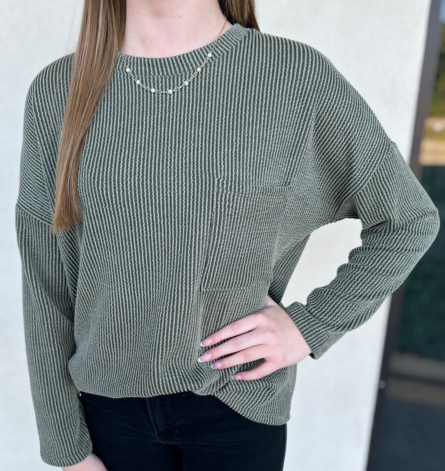 Olive Fall Top