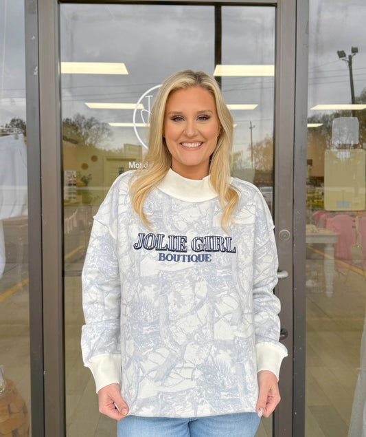 Jolie Girl Mock Neck Sweatshirts