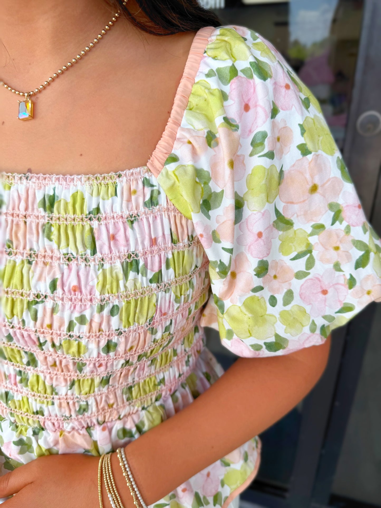 Multi Coral Blouse