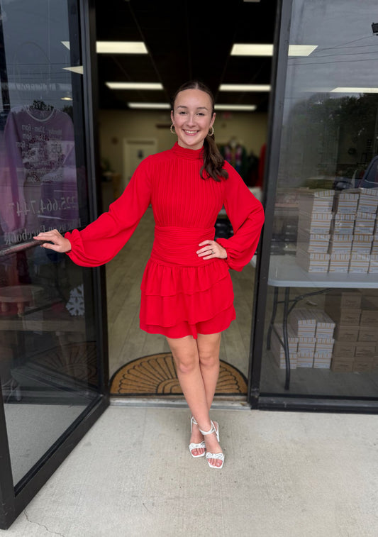 Rejoiceful in Red Dress