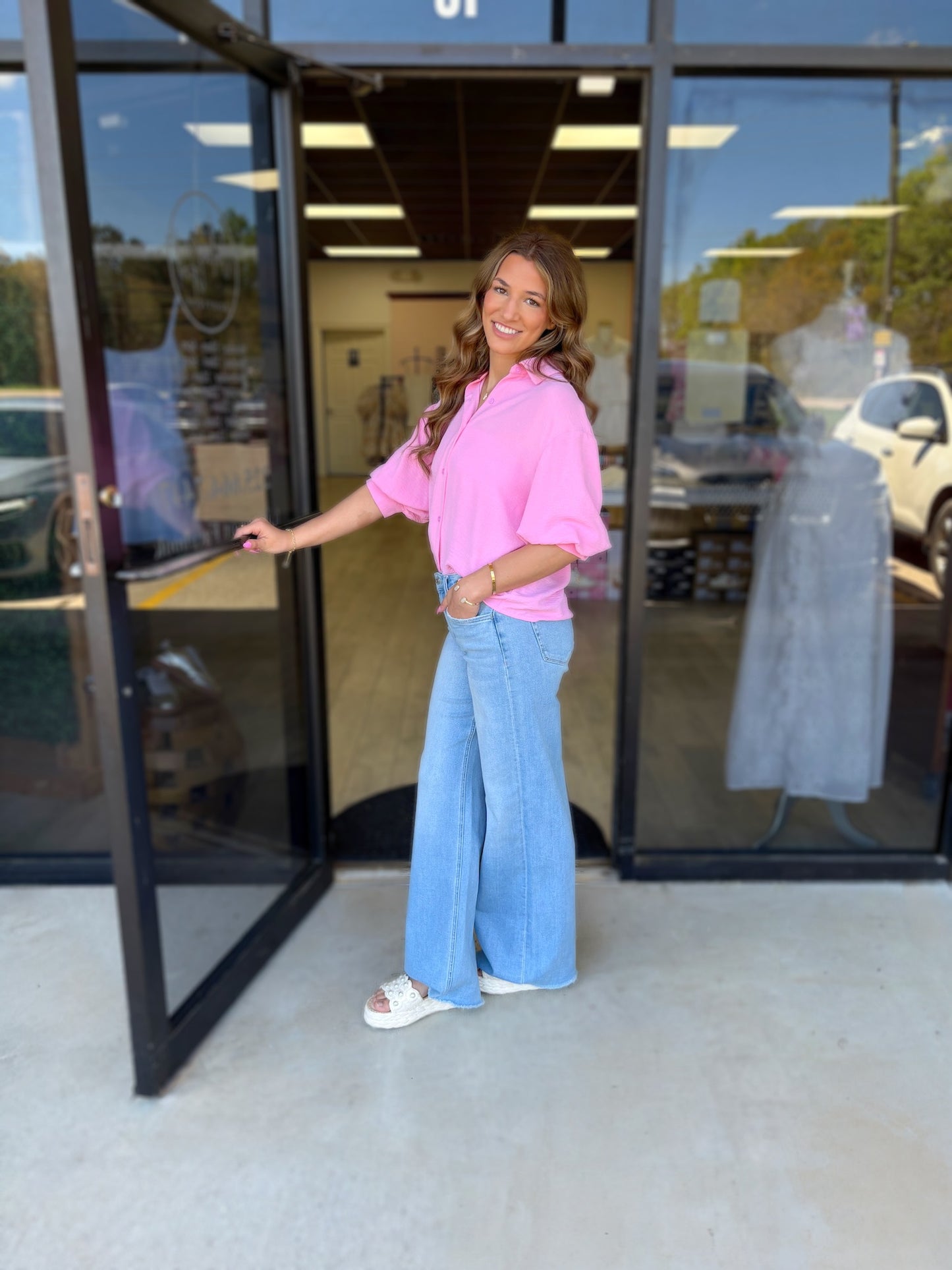 SMALL - Alessandra Button Blouse