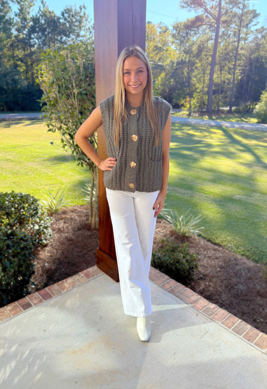 Olive You Chunky Top