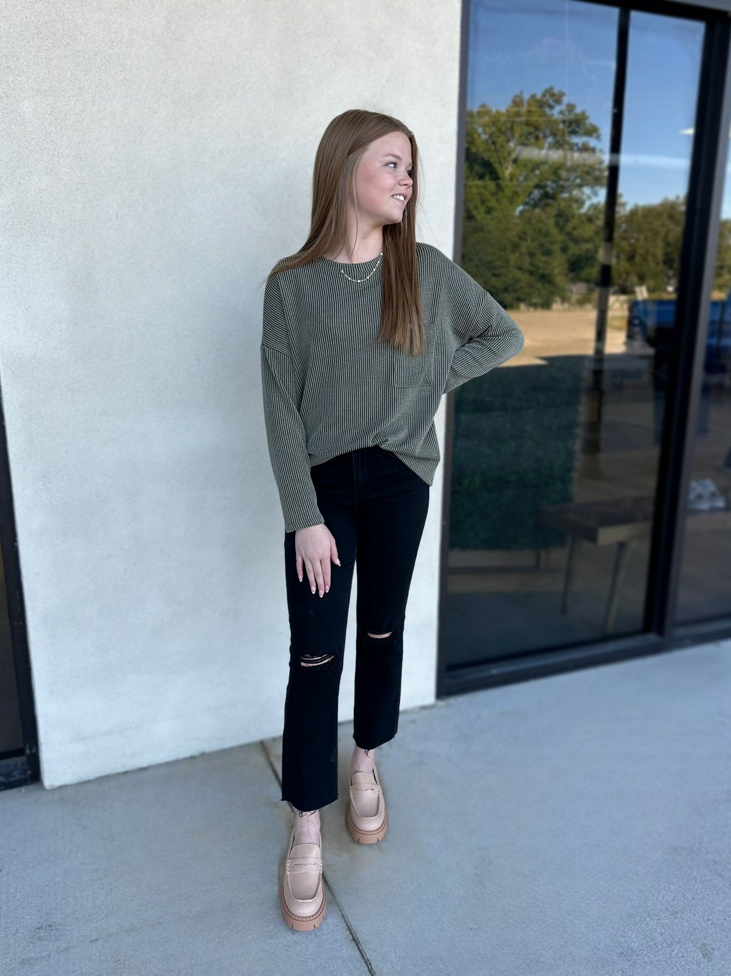 Olive Fall Top