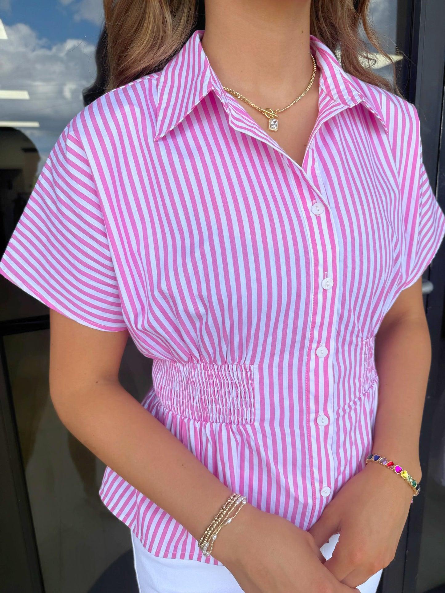 Arabella Smocked Blouse