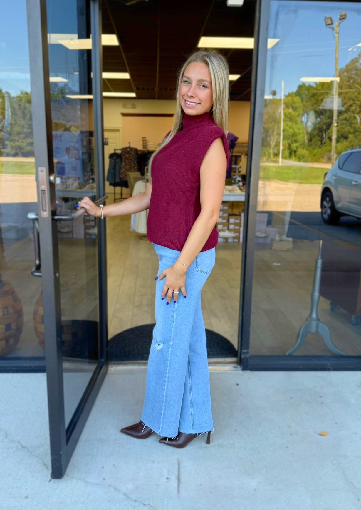 Best of Burgundy Top