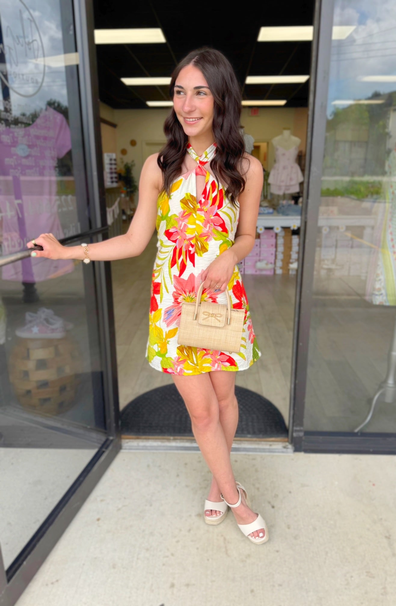 Cora Halter Mini Dress
