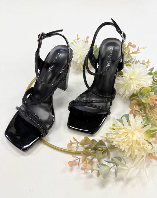 Top Moda Nile Heel in Black