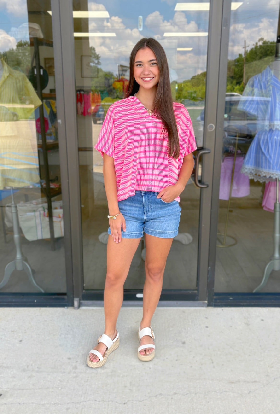 Medium - Olivia Striped Top