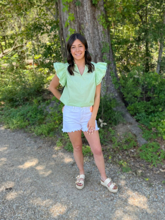 Perfect in Pistachio Top