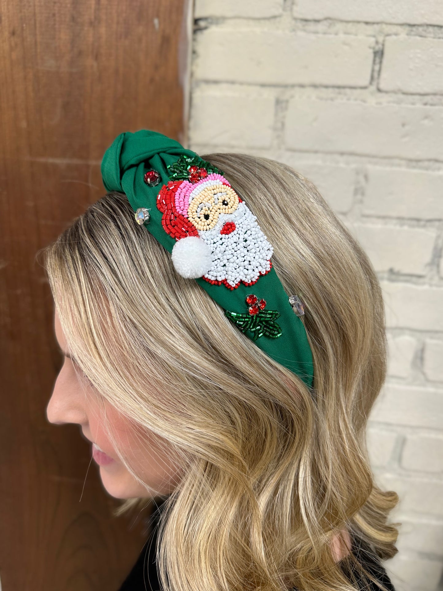 "Kris Kringle" Beaded Headband
