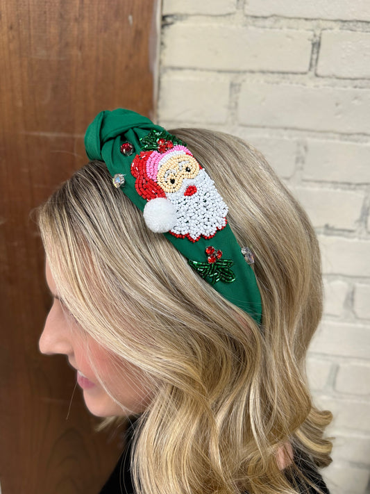 "Kris Kringle" Beaded Headband