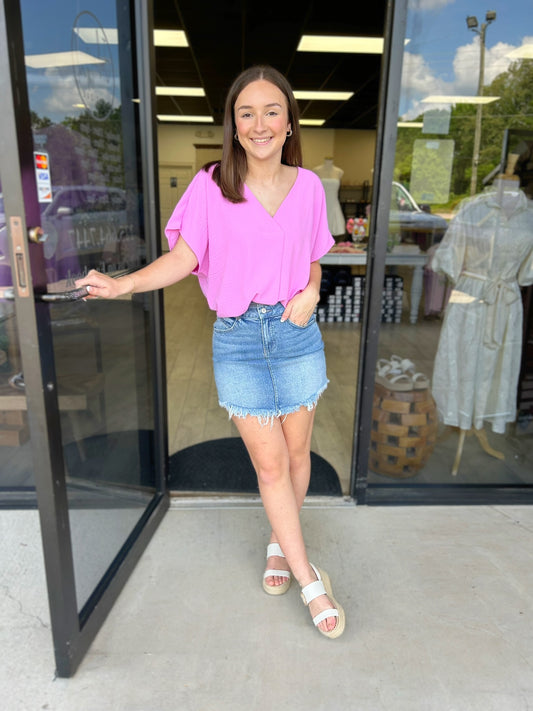 Alana Denim Mini Skirt