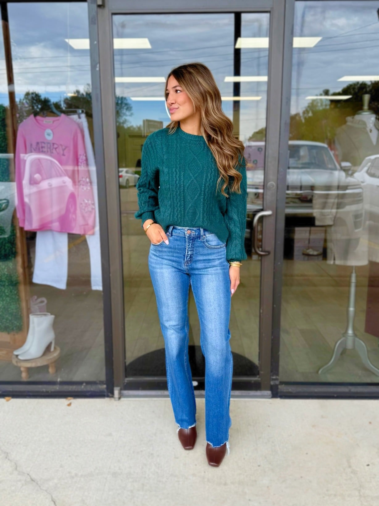 LARGE - Forest Green Sweater