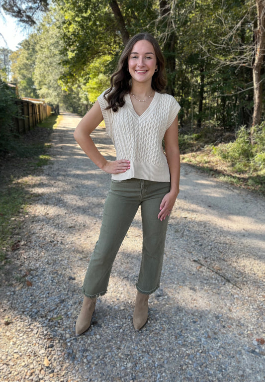 Sweet Cream Sweater Vest