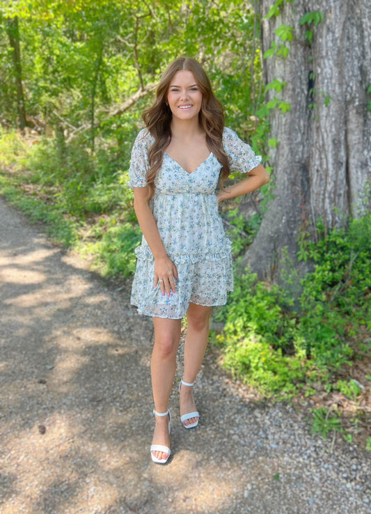 BLUEtifully Floral Dress