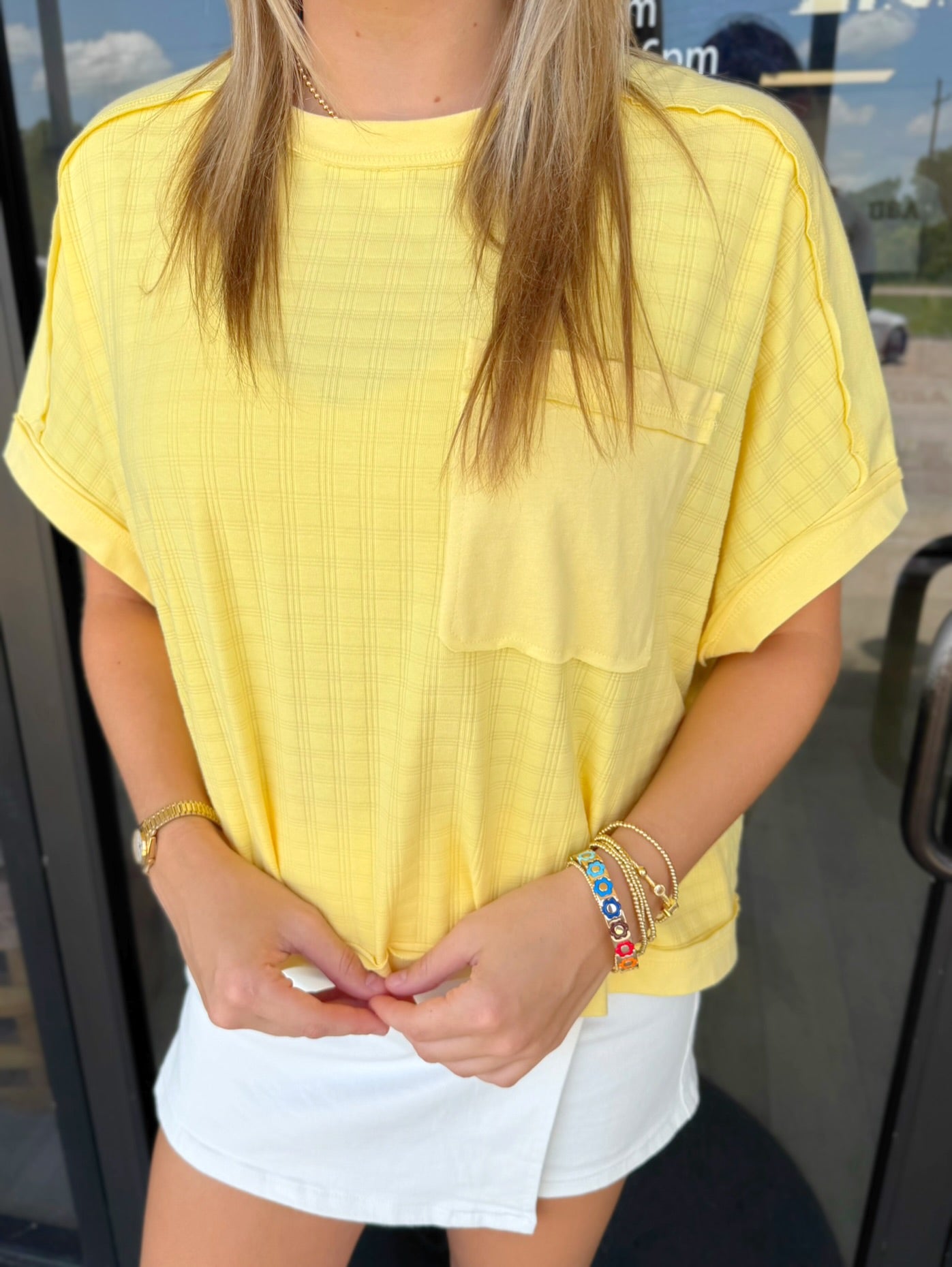 Andie Textured Top