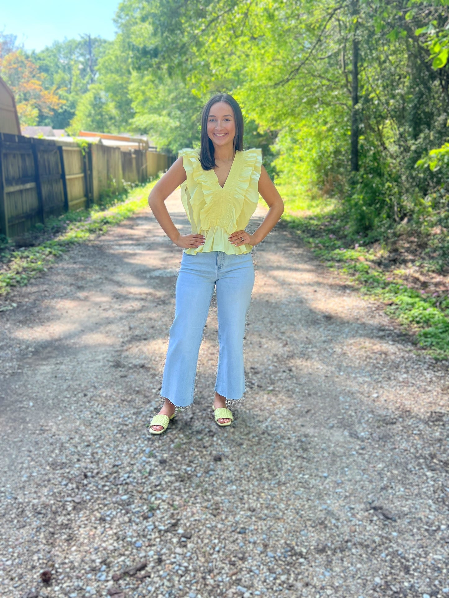 LARGE - Smocked in Sunshine Top