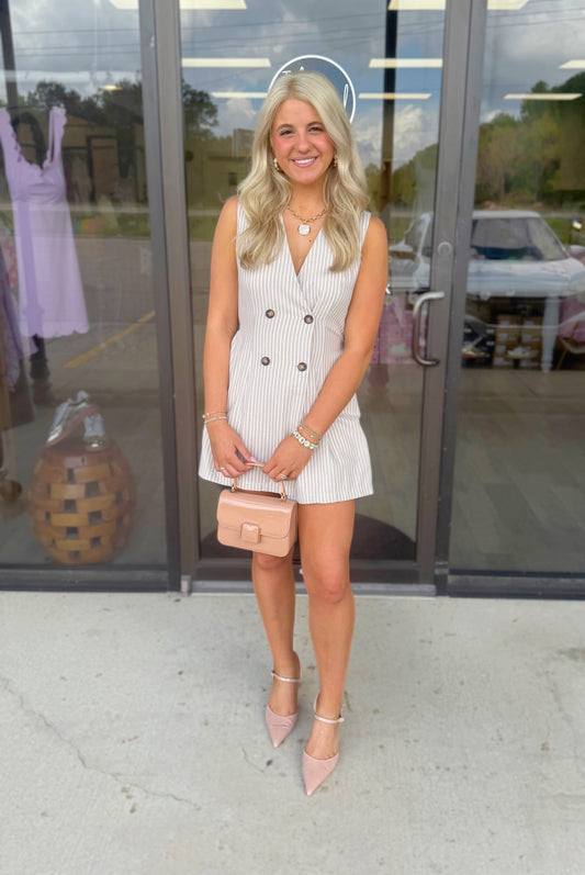 Sandy Striped Romper