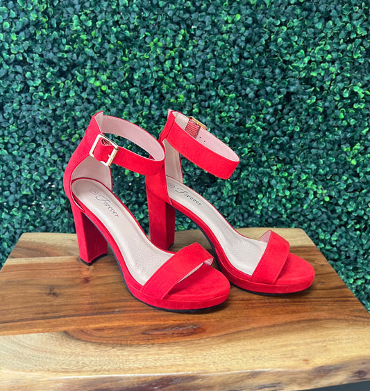 Platform Josina Heels in Red