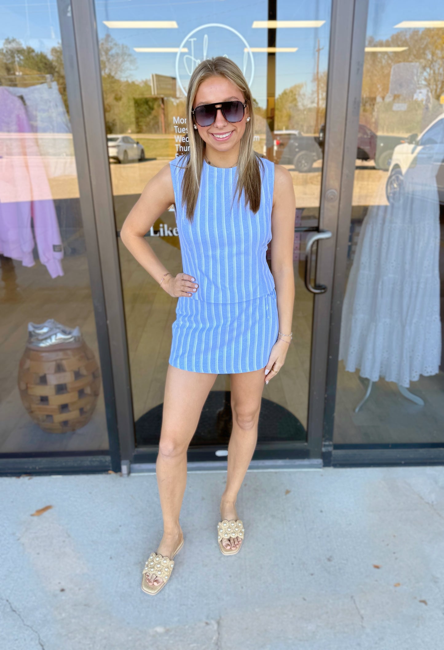 SMALL - Blossom Striped Set