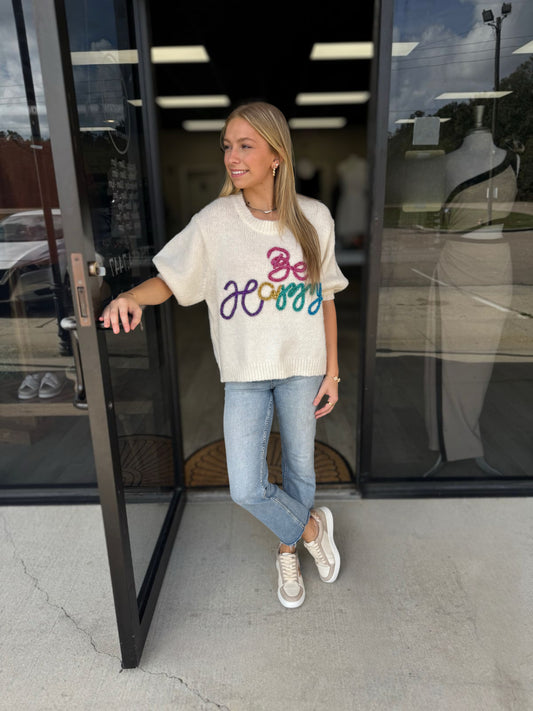 Be Happy Sweater