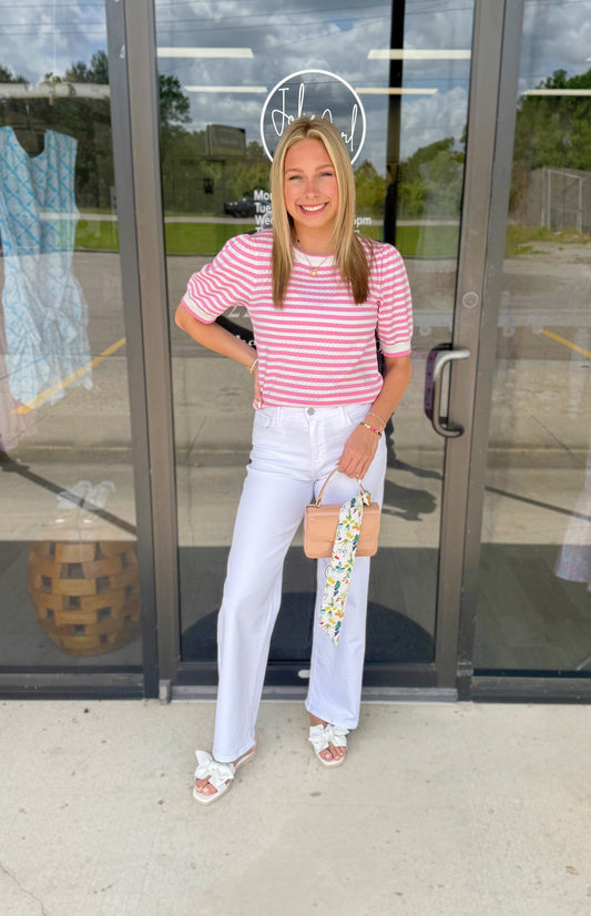 April Pointelle Top