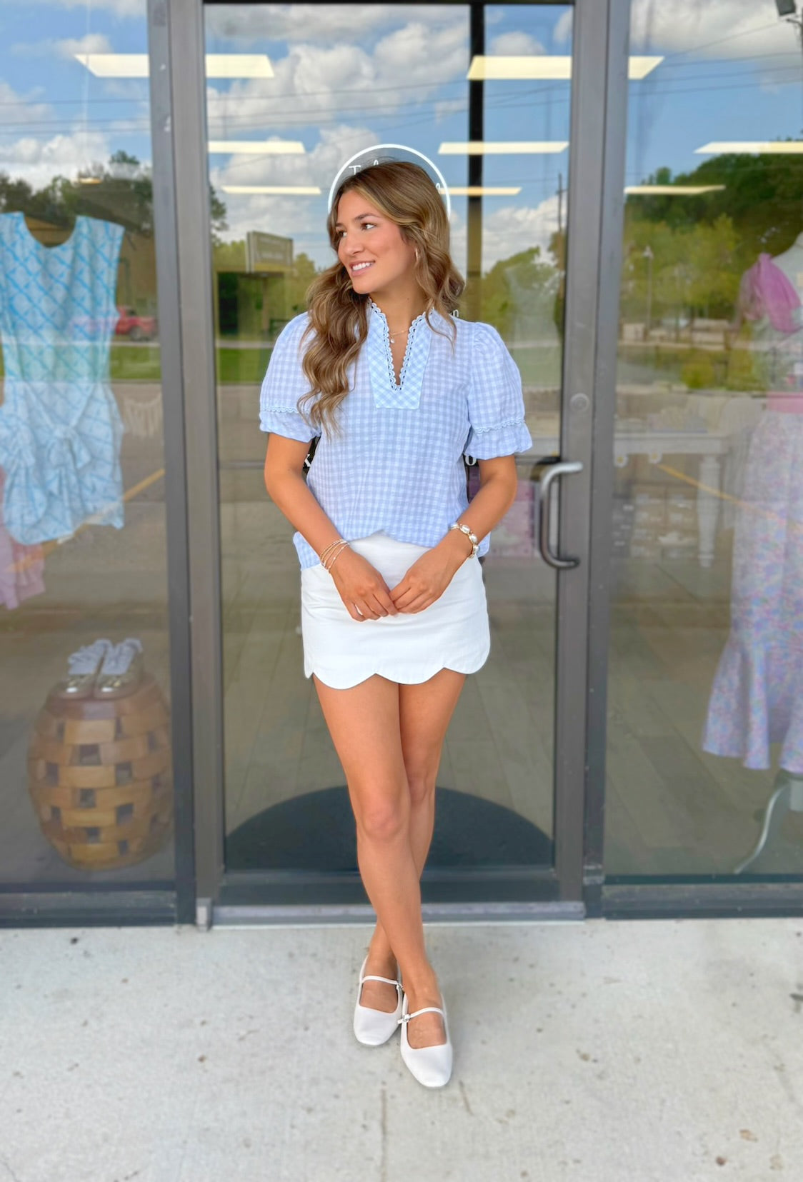 Raine Gingham Blouse