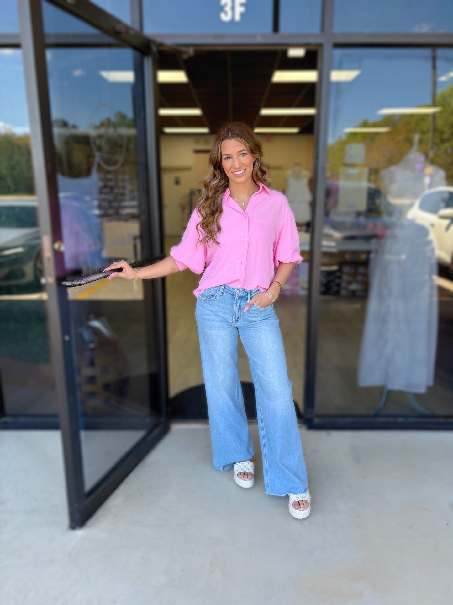 SMALL - Alessandra Button Blouse