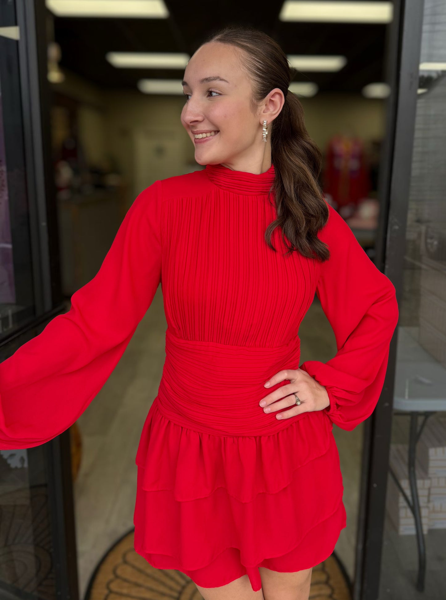 Rejoiceful in Red Dress