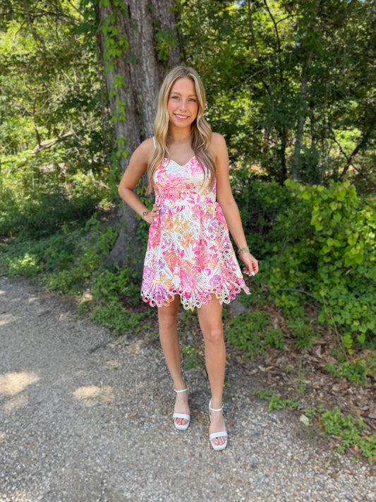 Woven in Floral Dress