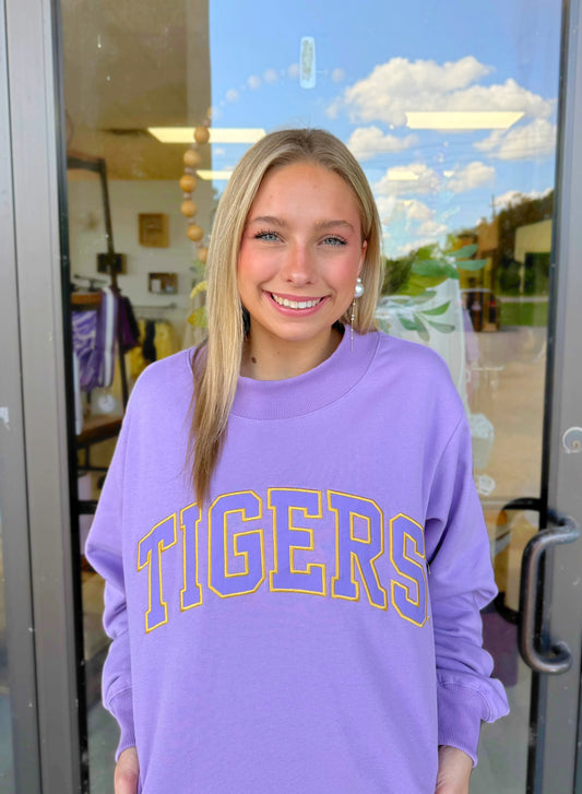 Tigers Mock Neck Sweater