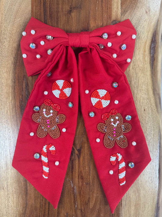 "Gingy" Embellished Bow