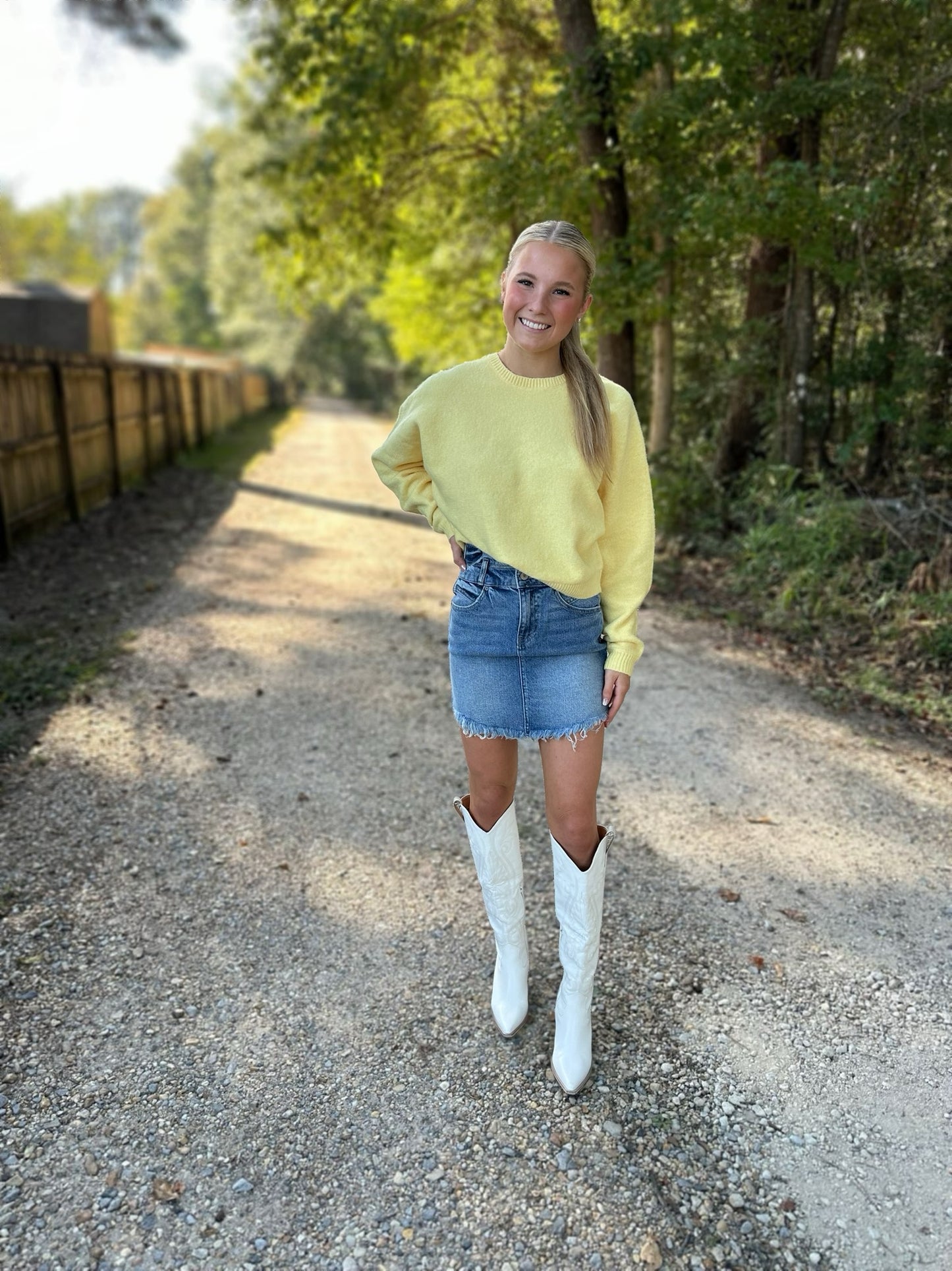 LARGE - Feel the Heat in Creamy Yellow