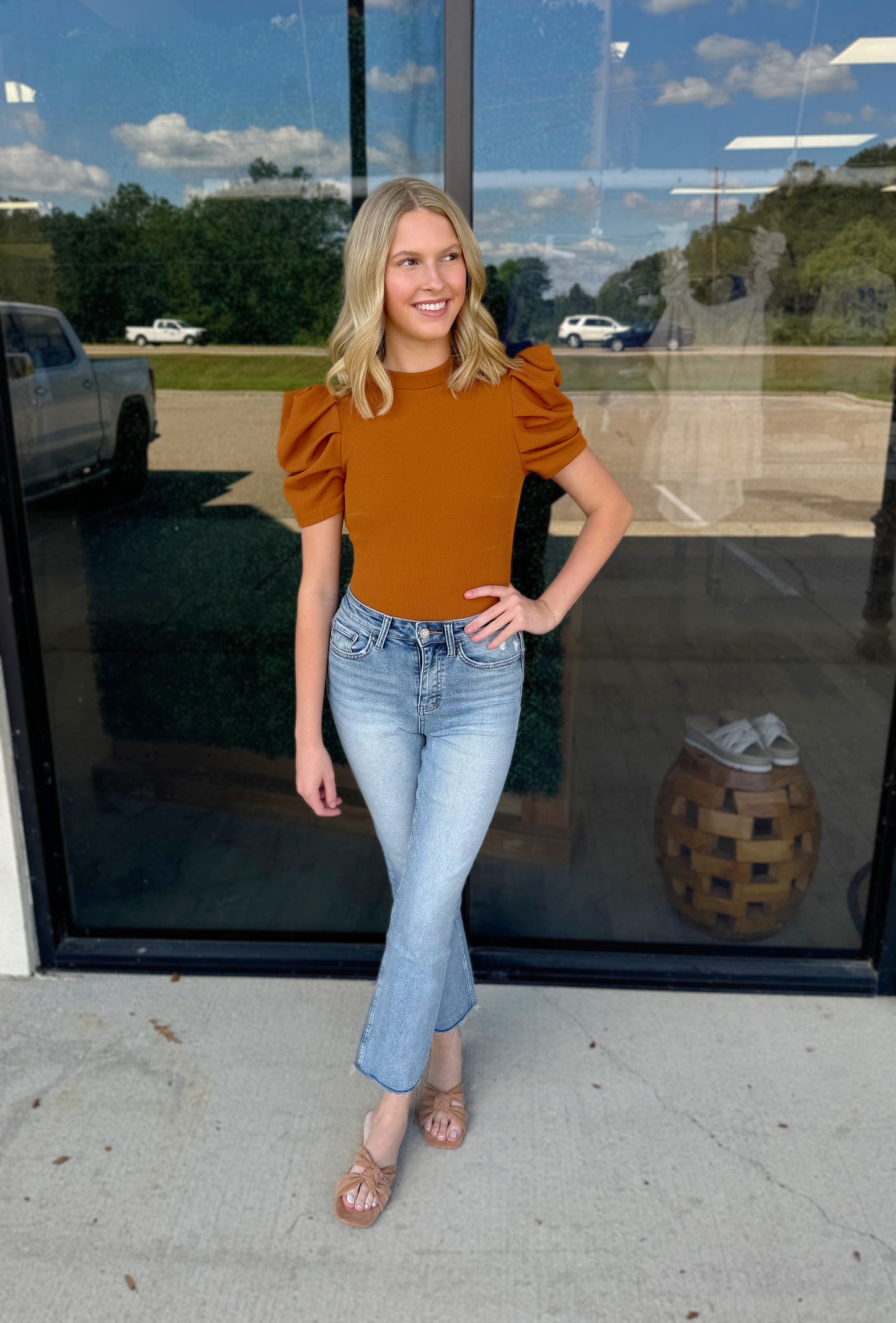 Cool in Camel Bodysuit