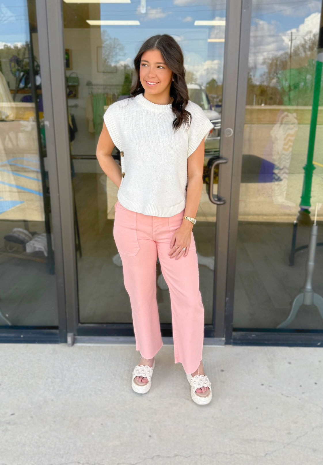 LARGE - Sweetly Split Top