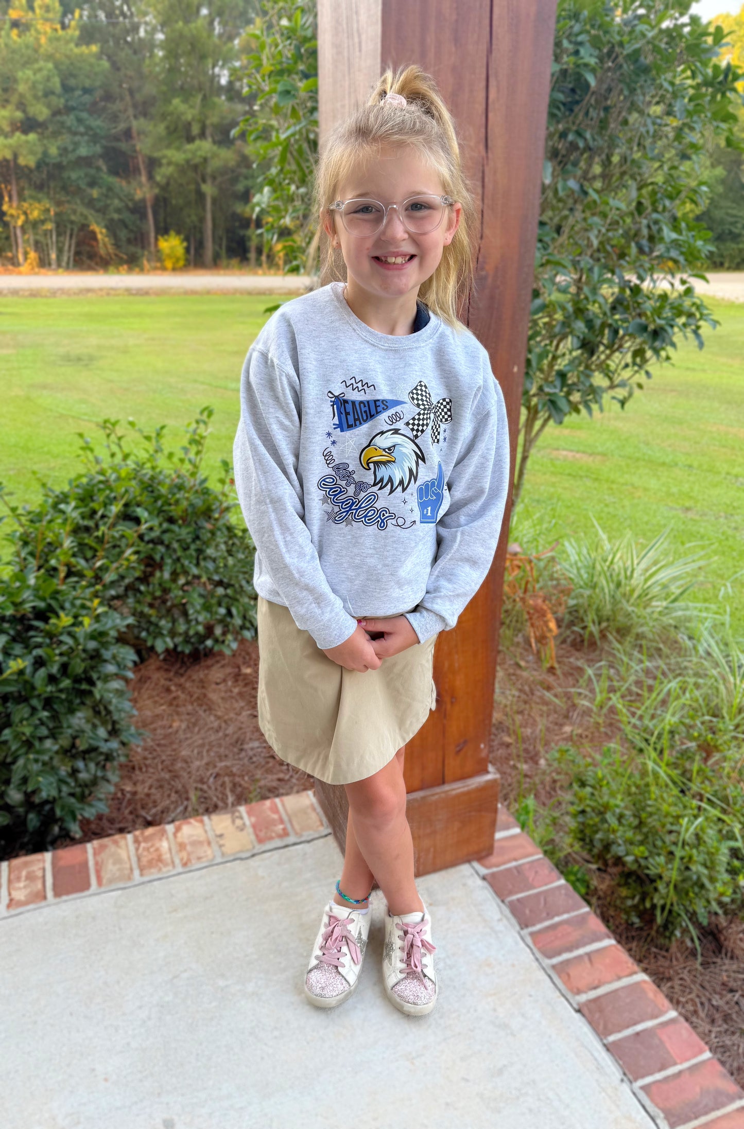 Let's Go Eagles Sweatshirt Youth