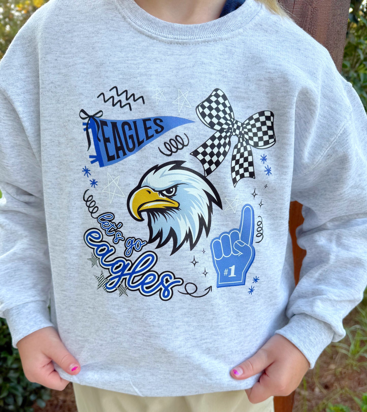 Let's Go Eagles Sweatshirt Youth